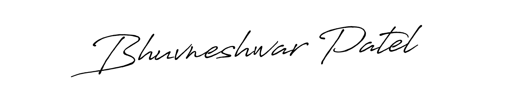 Make a beautiful signature design for name Bhuvneshwar Patel. With this signature (Antro_Vectra_Bolder) style, you can create a handwritten signature for free. Bhuvneshwar Patel signature style 7 images and pictures png