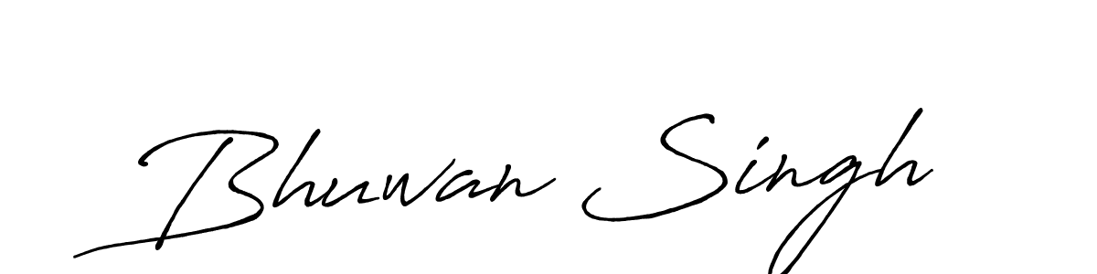 Use a signature maker to create a handwritten signature online. With this signature software, you can design (Antro_Vectra_Bolder) your own signature for name Bhuwan Singh. Bhuwan Singh signature style 7 images and pictures png