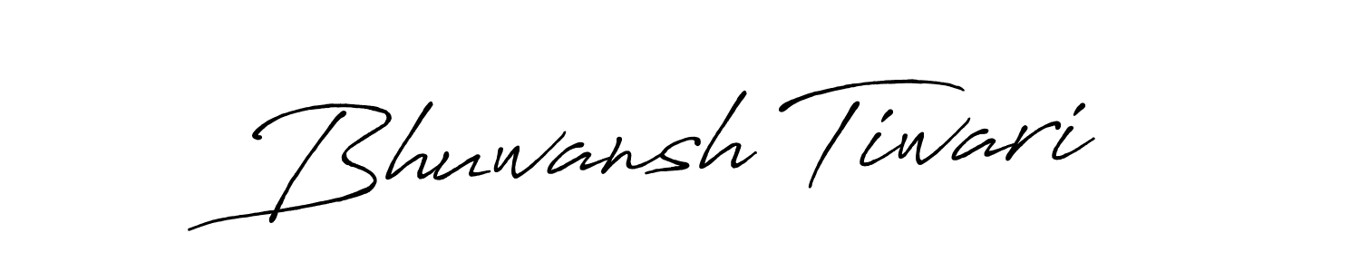 Use a signature maker to create a handwritten signature online. With this signature software, you can design (Antro_Vectra_Bolder) your own signature for name Bhuwansh Tiwari. Bhuwansh Tiwari signature style 7 images and pictures png