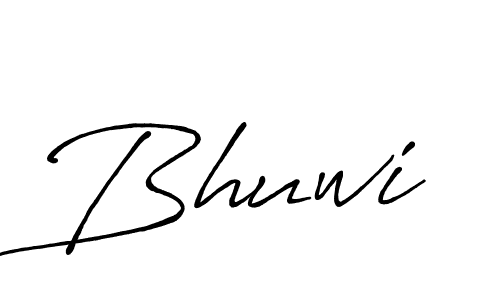 Make a beautiful signature design for name Bhuwi. With this signature (Antro_Vectra_Bolder) style, you can create a handwritten signature for free. Bhuwi signature style 7 images and pictures png