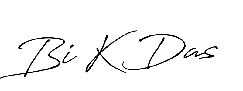 Design your own signature with our free online signature maker. With this signature software, you can create a handwritten (Antro_Vectra_Bolder) signature for name Bi K Das. Bi K Das signature style 7 images and pictures png
