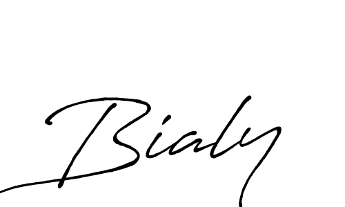 Antro_Vectra_Bolder is a professional signature style that is perfect for those who want to add a touch of class to their signature. It is also a great choice for those who want to make their signature more unique. Get Bialy name to fancy signature for free. Bialy signature style 7 images and pictures png