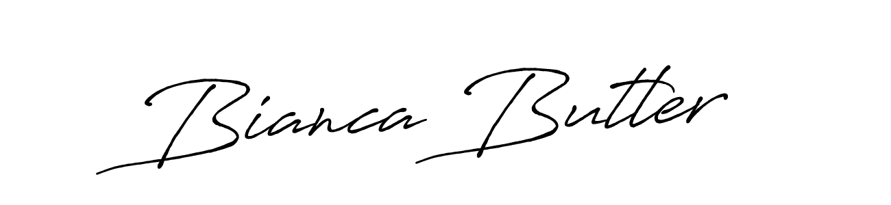 Make a beautiful signature design for name Bianca Butler. With this signature (Antro_Vectra_Bolder) style, you can create a handwritten signature for free. Bianca Butler signature style 7 images and pictures png