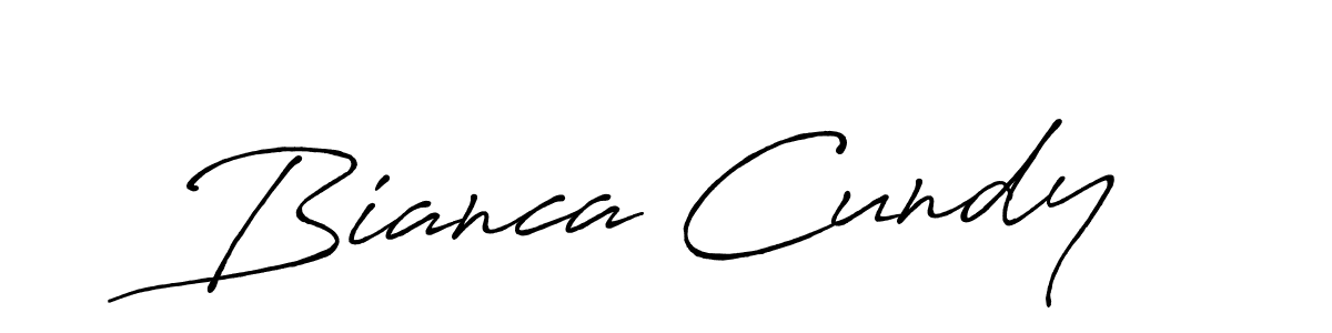 How to make Bianca Cundy signature? Antro_Vectra_Bolder is a professional autograph style. Create handwritten signature for Bianca Cundy name. Bianca Cundy signature style 7 images and pictures png