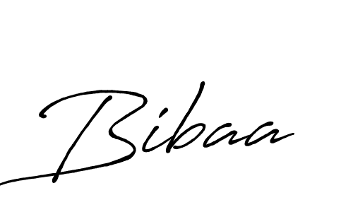 How to make Bibaa signature? Antro_Vectra_Bolder is a professional autograph style. Create handwritten signature for Bibaa name. Bibaa signature style 7 images and pictures png