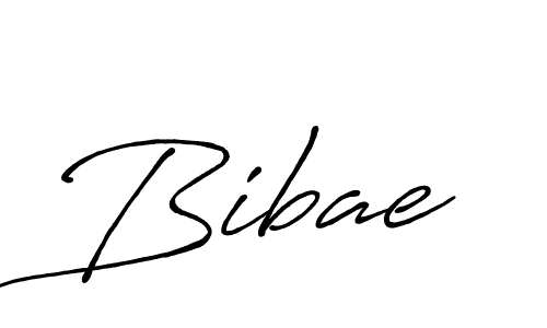 Use a signature maker to create a handwritten signature online. With this signature software, you can design (Antro_Vectra_Bolder) your own signature for name Bibae. Bibae signature style 7 images and pictures png