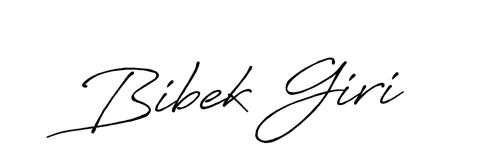 Bibek Giri stylish signature style. Best Handwritten Sign (Antro_Vectra_Bolder) for my name. Handwritten Signature Collection Ideas for my name Bibek Giri. Bibek Giri signature style 7 images and pictures png