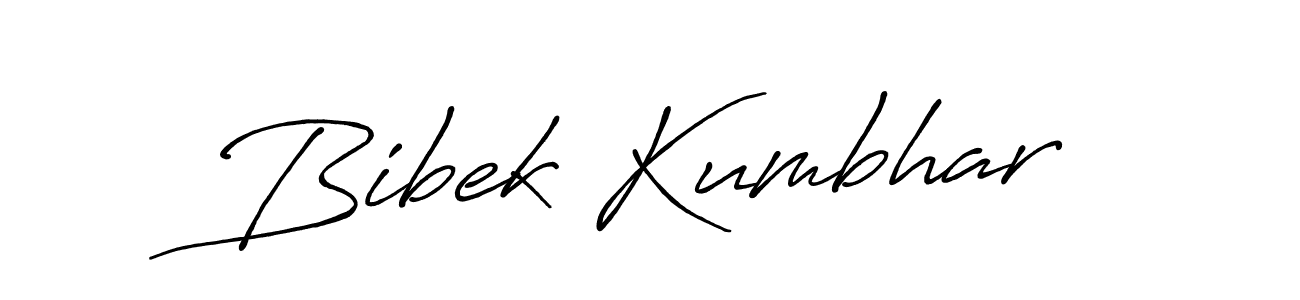 Antro_Vectra_Bolder is a professional signature style that is perfect for those who want to add a touch of class to their signature. It is also a great choice for those who want to make their signature more unique. Get Bibek Kumbhar name to fancy signature for free. Bibek Kumbhar signature style 7 images and pictures png