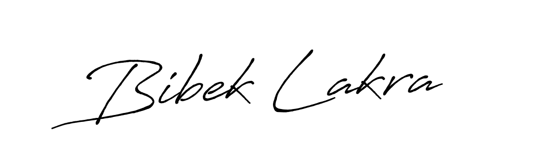Create a beautiful signature design for name Bibek Lakra. With this signature (Antro_Vectra_Bolder) fonts, you can make a handwritten signature for free. Bibek Lakra signature style 7 images and pictures png