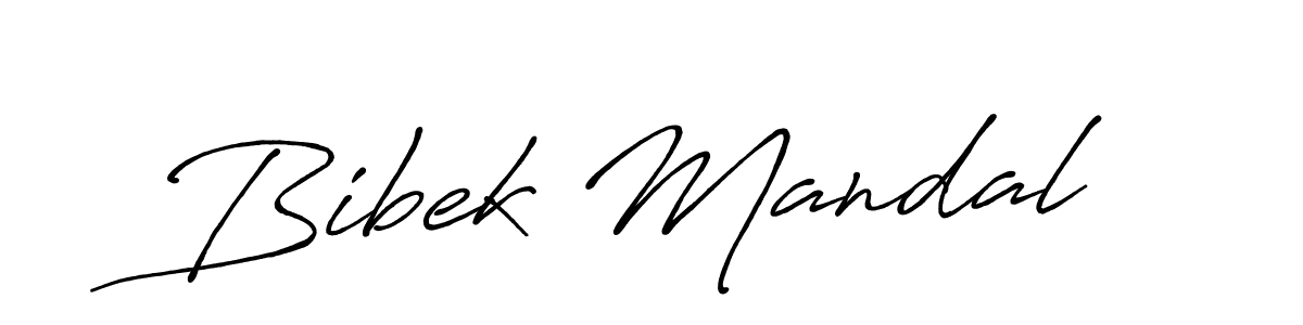 How to make Bibek Mandal signature? Antro_Vectra_Bolder is a professional autograph style. Create handwritten signature for Bibek Mandal name. Bibek Mandal signature style 7 images and pictures png