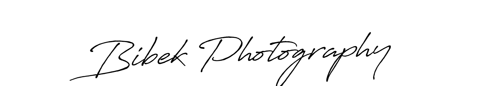 How to make Bibek Photography signature? Antro_Vectra_Bolder is a professional autograph style. Create handwritten signature for Bibek Photography name. Bibek Photography signature style 7 images and pictures png