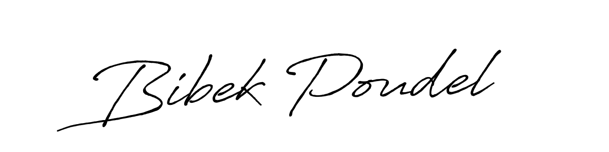 Also we have Bibek Poudel name is the best signature style. Create professional handwritten signature collection using Antro_Vectra_Bolder autograph style. Bibek Poudel signature style 7 images and pictures png