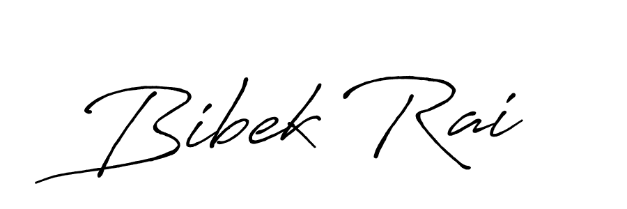 How to make Bibek Rai name signature. Use Antro_Vectra_Bolder style for creating short signs online. This is the latest handwritten sign. Bibek Rai signature style 7 images and pictures png