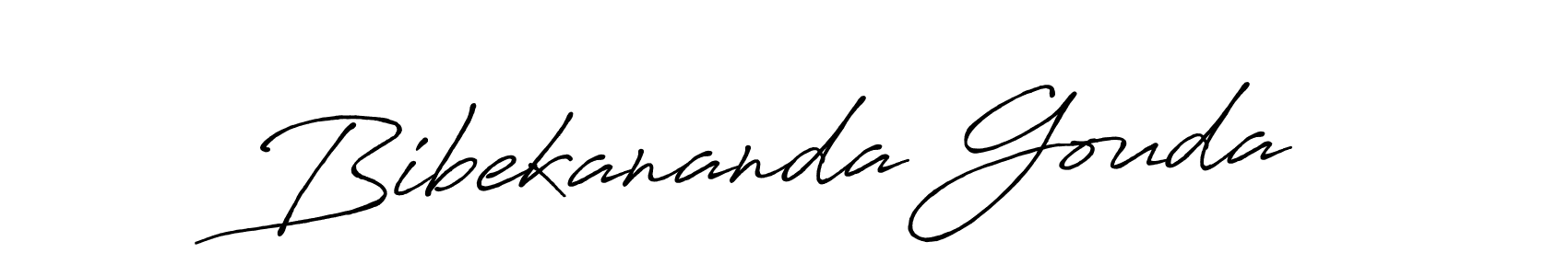How to make Bibekananda Gouda signature? Antro_Vectra_Bolder is a professional autograph style. Create handwritten signature for Bibekananda Gouda name. Bibekananda Gouda signature style 7 images and pictures png