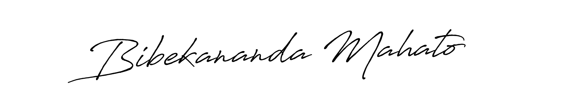 Create a beautiful signature design for name Bibekananda Mahato. With this signature (Antro_Vectra_Bolder) fonts, you can make a handwritten signature for free. Bibekananda Mahato signature style 7 images and pictures png