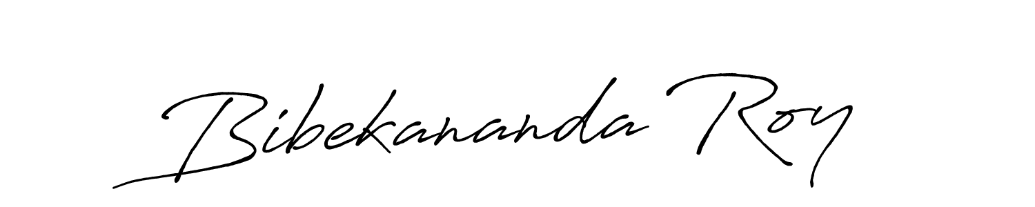 Create a beautiful signature design for name Bibekananda Roy. With this signature (Antro_Vectra_Bolder) fonts, you can make a handwritten signature for free. Bibekananda Roy signature style 7 images and pictures png