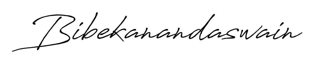 Designed for modern professionals: Bibekanandaswain name signature crafted with Antro_Vectra_Bolder script. Ready for digital PDF workflows. Bibekanandaswain signature style 7 images and pictures png