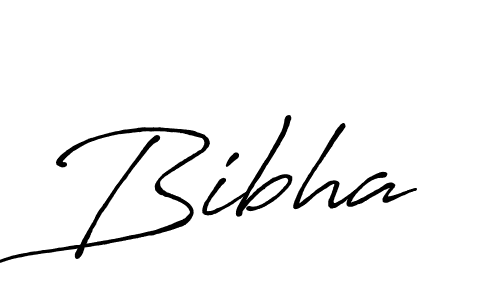 How to make Bibha signature? Antro_Vectra_Bolder is a professional autograph style. Create handwritten signature for Bibha name. Bibha signature style 7 images and pictures png