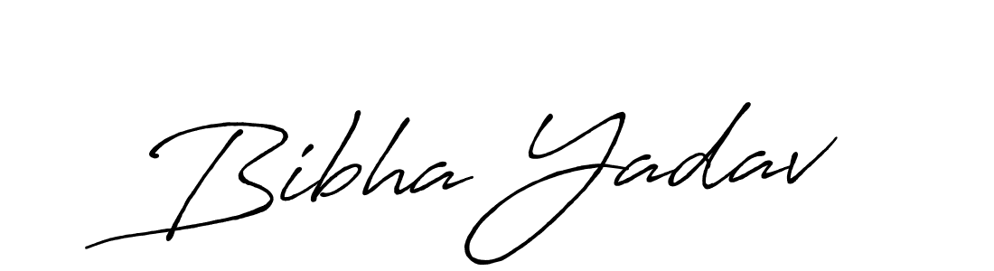 Bibha Yadav stylish signature style. Best Handwritten Sign (Antro_Vectra_Bolder) for my name. Handwritten Signature Collection Ideas for my name Bibha Yadav. Bibha Yadav signature style 7 images and pictures png