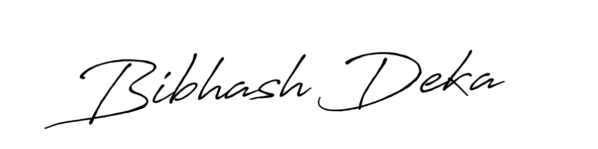 Create a beautiful signature design for name Bibhash Deka. With this signature (Antro_Vectra_Bolder) fonts, you can make a handwritten signature for free. Bibhash Deka signature style 7 images and pictures png