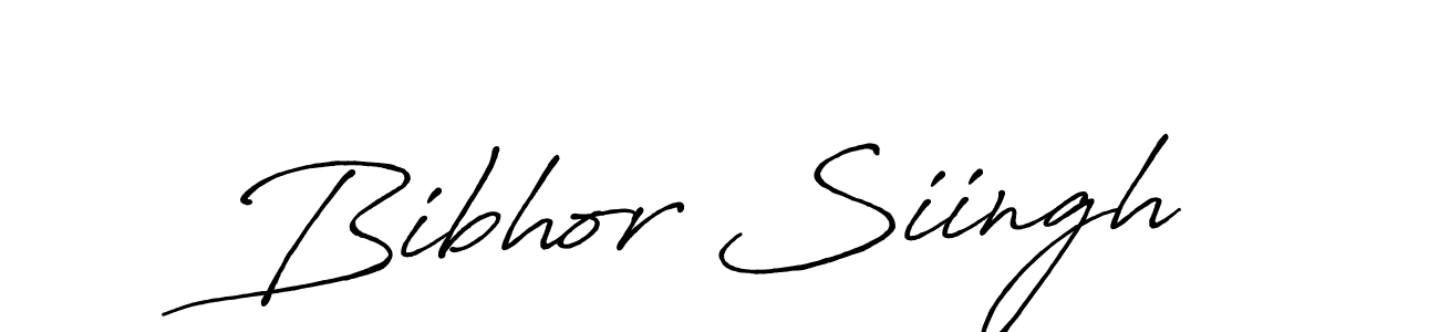 Design your own signature with our free online signature maker. With this signature software, you can create a handwritten (Antro_Vectra_Bolder) signature for name Bibhor Siingh. Bibhor Siingh signature style 7 images and pictures png
