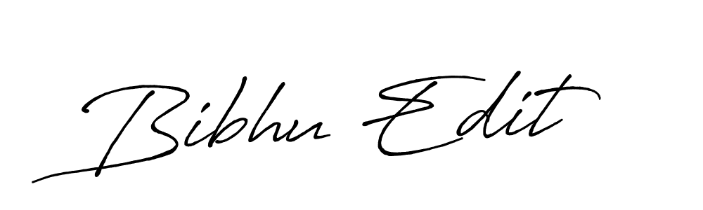 Design your own signature with our free online signature maker. With this signature software, you can create a handwritten (Antro_Vectra_Bolder) signature for name Bibhu Edit. Bibhu Edit signature style 7 images and pictures png