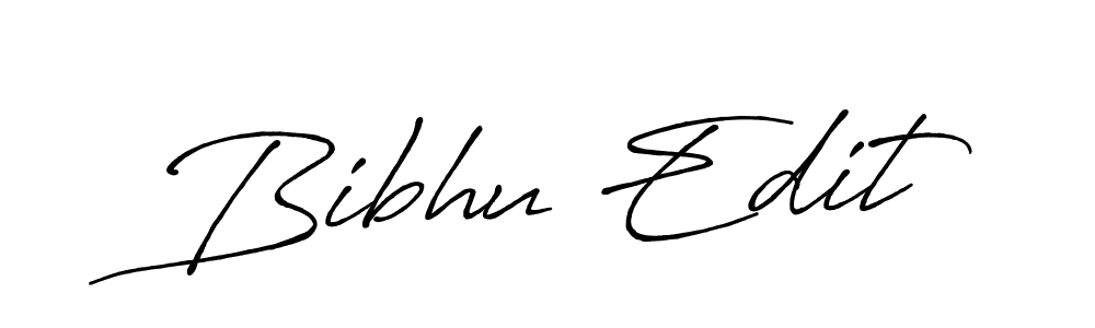 Design your own signature with our free online signature maker. With this signature software, you can create a handwritten (Antro_Vectra_Bolder) signature for name Bibhu Edit. Bibhu Edit signature style 7 images and pictures png