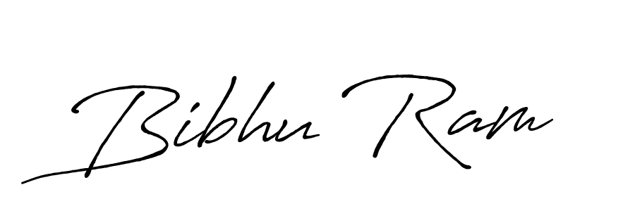 How to make Bibhu Ram name signature. Use Antro_Vectra_Bolder style for creating short signs online. This is the latest handwritten sign. Bibhu Ram signature style 7 images and pictures png