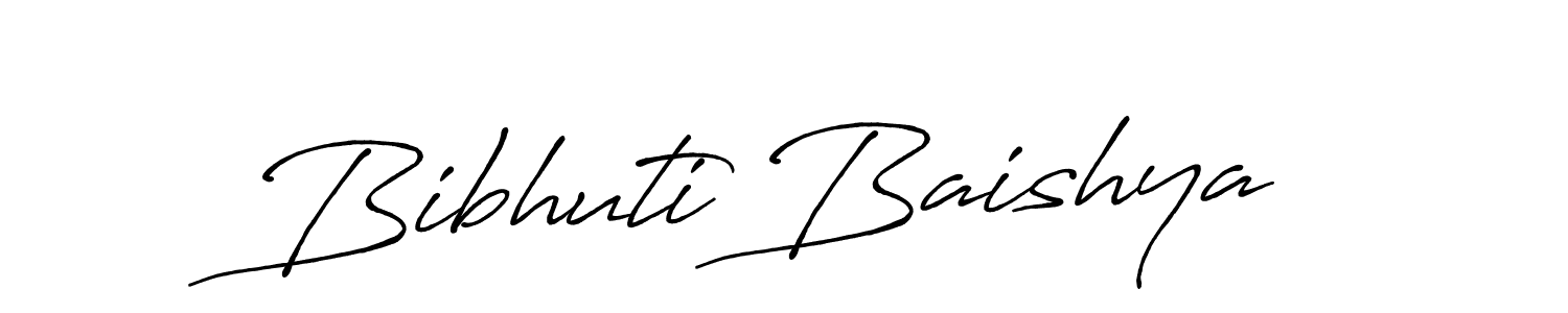 How to make Bibhuti Baishya name signature. Use Antro_Vectra_Bolder style for creating short signs online. This is the latest handwritten sign. Bibhuti Baishya signature style 7 images and pictures png