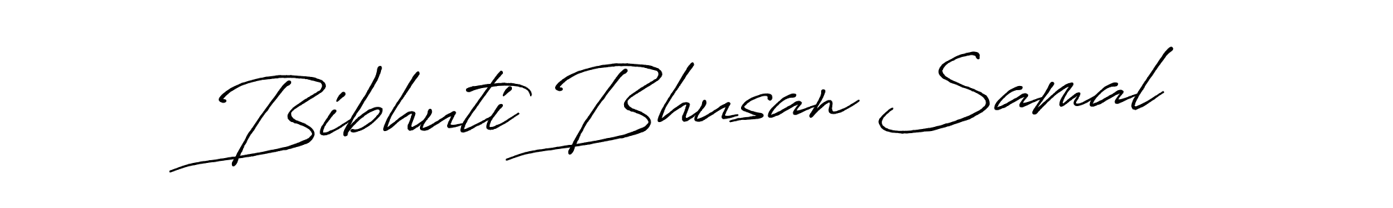 The best way (Antro_Vectra_Bolder) to make a short signature is to pick only two or three words in your name. The name Bibhuti Bhusan Samal include a total of six letters. For converting this name. Bibhuti Bhusan Samal signature style 7 images and pictures png