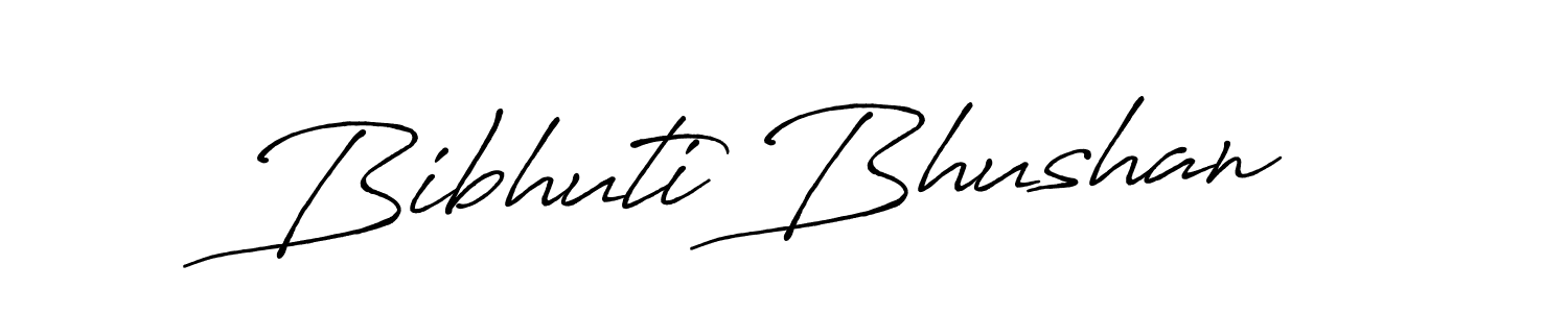 Make a beautiful signature design for name Bibhuti Bhushan. With this signature (Antro_Vectra_Bolder) style, you can create a handwritten signature for free. Bibhuti Bhushan signature style 7 images and pictures png