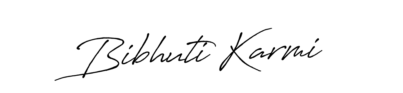 Use a signature maker to create a handwritten signature online. With this signature software, you can design (Antro_Vectra_Bolder) your own signature for name Bibhuti Karmi. Bibhuti Karmi signature style 7 images and pictures png