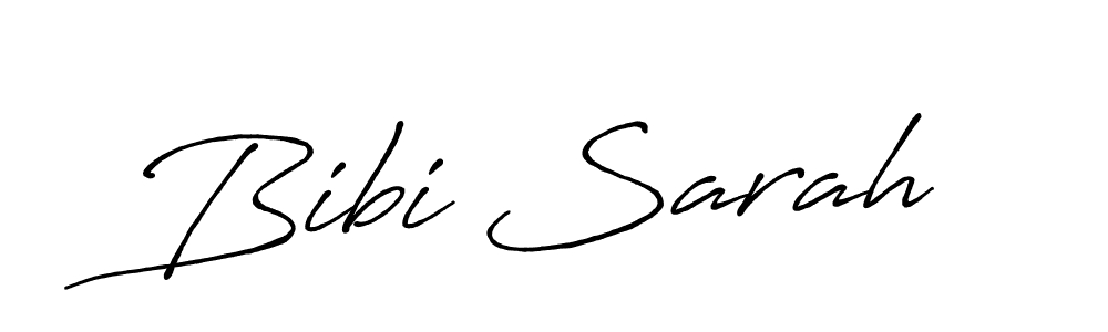 Design your own signature with our free online signature maker. With this signature software, you can create a handwritten (Antro_Vectra_Bolder) signature for name Bibi Sarah. Bibi Sarah signature style 7 images and pictures png