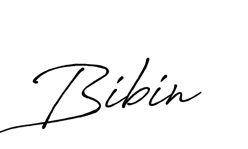 How to make Bibin name signature. Use Antro_Vectra_Bolder style for creating short signs online. This is the latest handwritten sign. Bibin signature style 7 images and pictures png