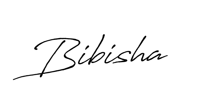 Use a signature maker to create a handwritten signature online. With this signature software, you can design (Antro_Vectra_Bolder) your own signature for name Bibisha. Bibisha signature style 7 images and pictures png