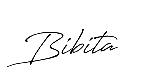 Design your own signature with our free online signature maker. With this signature software, you can create a handwritten (Antro_Vectra_Bolder) signature for name Bibita. Bibita signature style 7 images and pictures png
