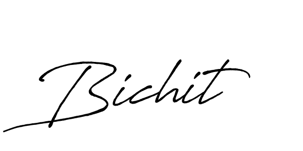 The best way (Antro_Vectra_Bolder) to make a short signature is to pick only two or three words in your name. The name Bichit include a total of six letters. For converting this name. Bichit signature style 7 images and pictures png