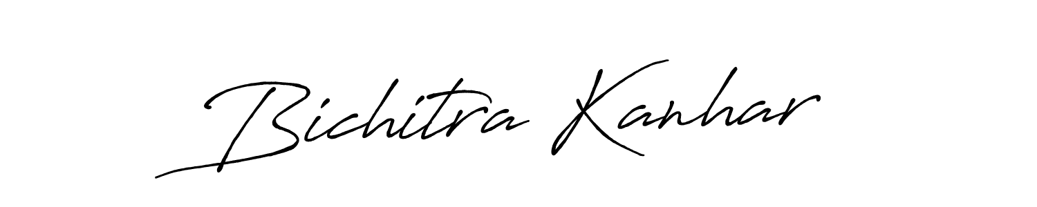 if you are searching for the best signature style for your name Bichitra Kanhar. so please give up your signature search. here we have designed multiple signature styles  using Antro_Vectra_Bolder. Bichitra Kanhar signature style 7 images and pictures png
