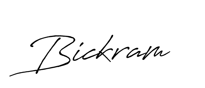 Antro_Vectra_Bolder is a professional signature style that is perfect for those who want to add a touch of class to their signature. It is also a great choice for those who want to make their signature more unique. Get Bickram name to fancy signature for free. Bickram signature style 7 images and pictures png