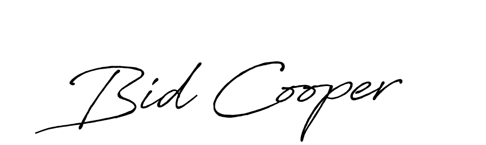 How to make Bid Cooper name signature. Use Antro_Vectra_Bolder style for creating short signs online. This is the latest handwritten sign. Bid Cooper signature style 7 images and pictures png