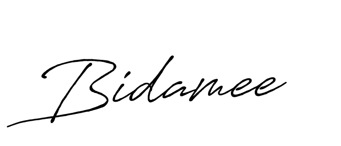 Design your own signature with our free online signature maker. With this signature software, you can create a handwritten (Antro_Vectra_Bolder) signature for name Bidamee. Bidamee signature style 7 images and pictures png