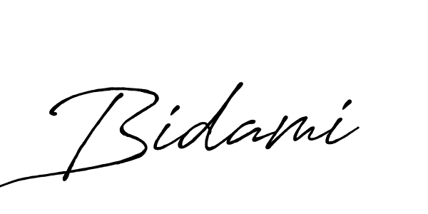 Similarly Antro_Vectra_Bolder is the best handwritten signature design. Signature creator online .You can use it as an online autograph creator for name Bidami. Bidami signature style 7 images and pictures png