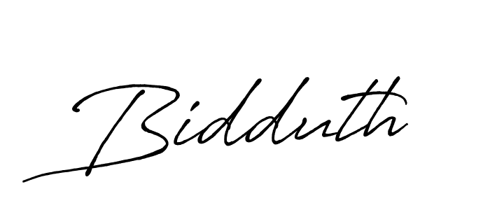 Also we have Bidduth name is the best signature style. Create professional handwritten signature collection using Antro_Vectra_Bolder autograph style. Bidduth signature style 7 images and pictures png