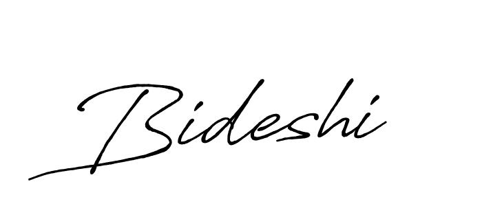 Make a beautiful signature design for name Bideshi. With this signature (Antro_Vectra_Bolder) style, you can create a handwritten signature for free. Bideshi signature style 7 images and pictures png