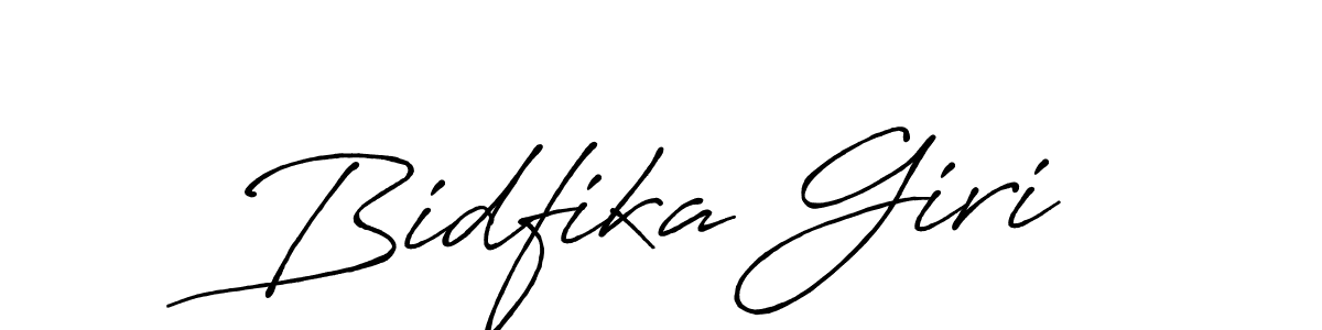 Use a signature maker to create a handwritten signature online. With this signature software, you can design (Antro_Vectra_Bolder) your own signature for name Bidfika Giri. Bidfika Giri signature style 7 images and pictures png