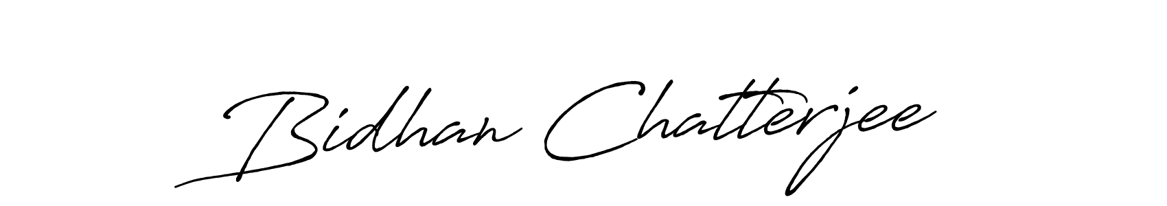 Create a beautiful signature design for name Bidhan Chatterjee. With this signature (Antro_Vectra_Bolder) fonts, you can make a handwritten signature for free. Bidhan Chatterjee signature style 7 images and pictures png