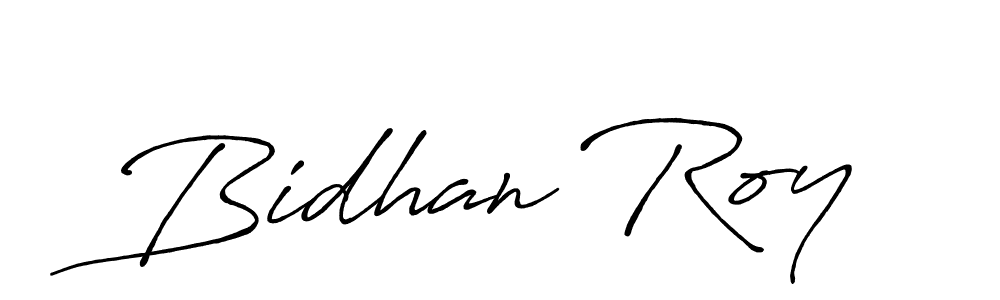 Create a beautiful signature design for name Bidhan Roy. With this signature (Antro_Vectra_Bolder) fonts, you can make a handwritten signature for free. Bidhan Roy signature style 7 images and pictures png