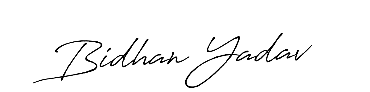 Make a short Bidhan Yadav signature style. Manage your documents anywhere anytime using Antro_Vectra_Bolder. Create and add eSignatures, submit forms, share and send files easily. Bidhan Yadav signature style 7 images and pictures png