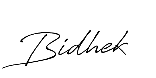 Make a beautiful signature design for name Bidhek. Use this online signature maker to create a handwritten signature for free. Bidhek signature style 7 images and pictures png