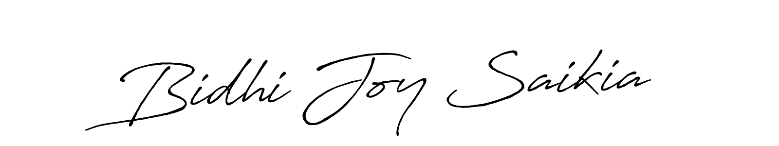 Make a beautiful signature design for name Bidhi Joy Saikia. With this signature (Antro_Vectra_Bolder) style, you can create a handwritten signature for free. Bidhi Joy Saikia signature style 7 images and pictures png